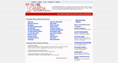 Desktop Screenshot of canadarealestatedirectory.com