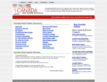 Tablet Screenshot of canadarealestatedirectory.com